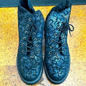 Lace up with side zipper - Reker size 40